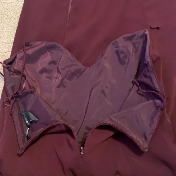 Jay Godfrey Harrah Gown Spaghetti Strap Slit Dress - Has Flaws/Broken Straps - Picture 8 of 8